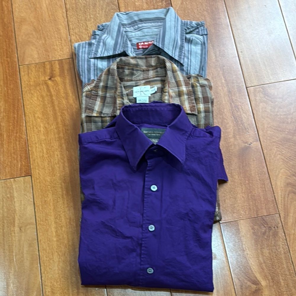 Banana Republic Calvin‎ Klein Guess 3 Men’s shirts size S
